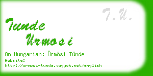 tunde urmosi business card