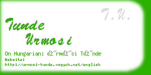 tunde urmosi business card